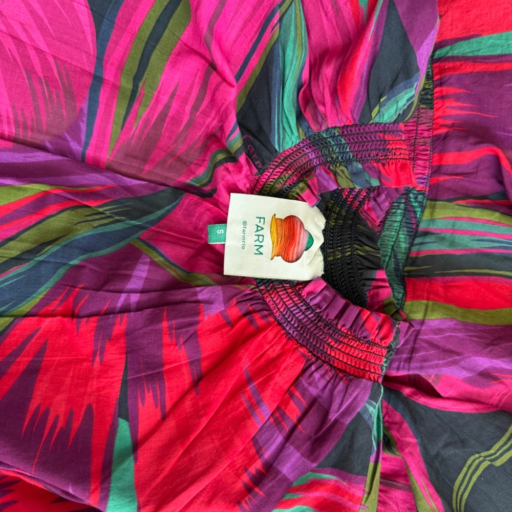FARM Rio Multicolor Leaf Print Dress - Picture 6 of 7